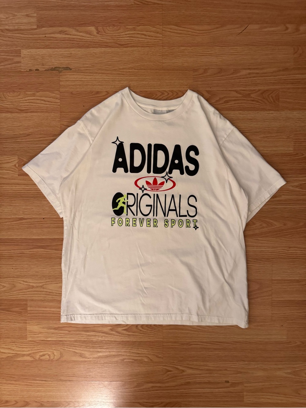 Adidas Originals White Graphic Tee